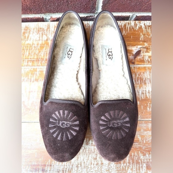 UGG Monogrammed Suede Flats - Picture 3 of 8